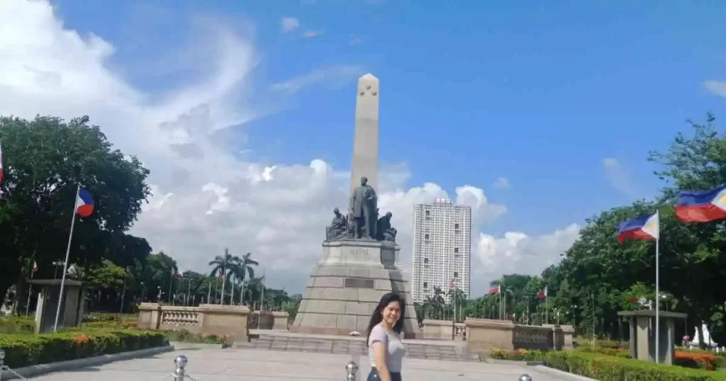 Rizal Park in Manila.