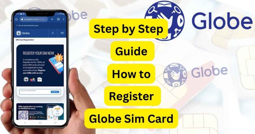 Guide how to register globe sim
